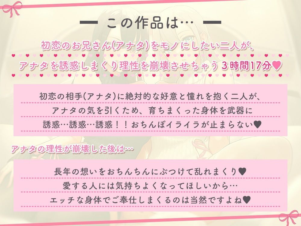 初恋のお兄さん(アナタ)をオトす誘惑メンエスごっこ♪ 〜アナタが理性崩壊してお射精おねだりしちゃうまで〜
