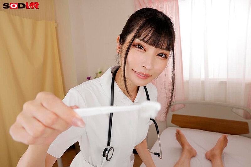 【VR】【8K】先っぽ3cmだけ挿入させてくれる献身的な新人看護師さん 胡桃さくら