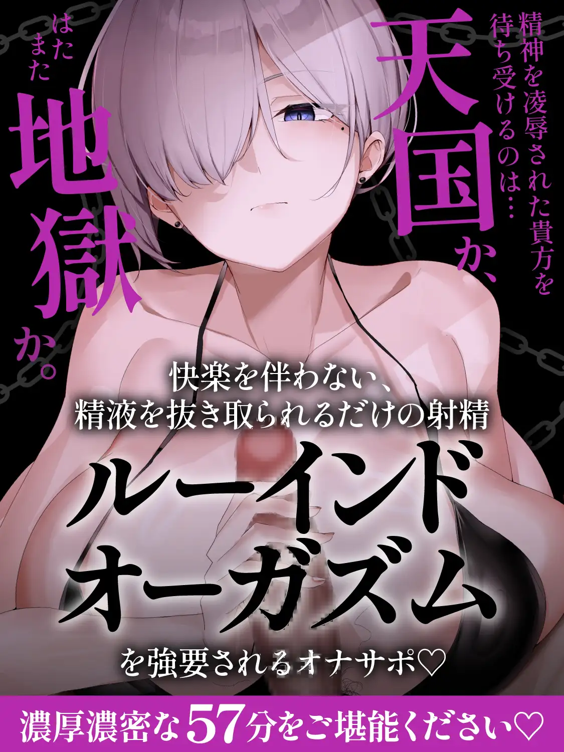 【オナサポ】57分別れた元カノに監禁され屈辱的なオナサポでルーインドオーガズム4発と本気射精1発で復讐される音声