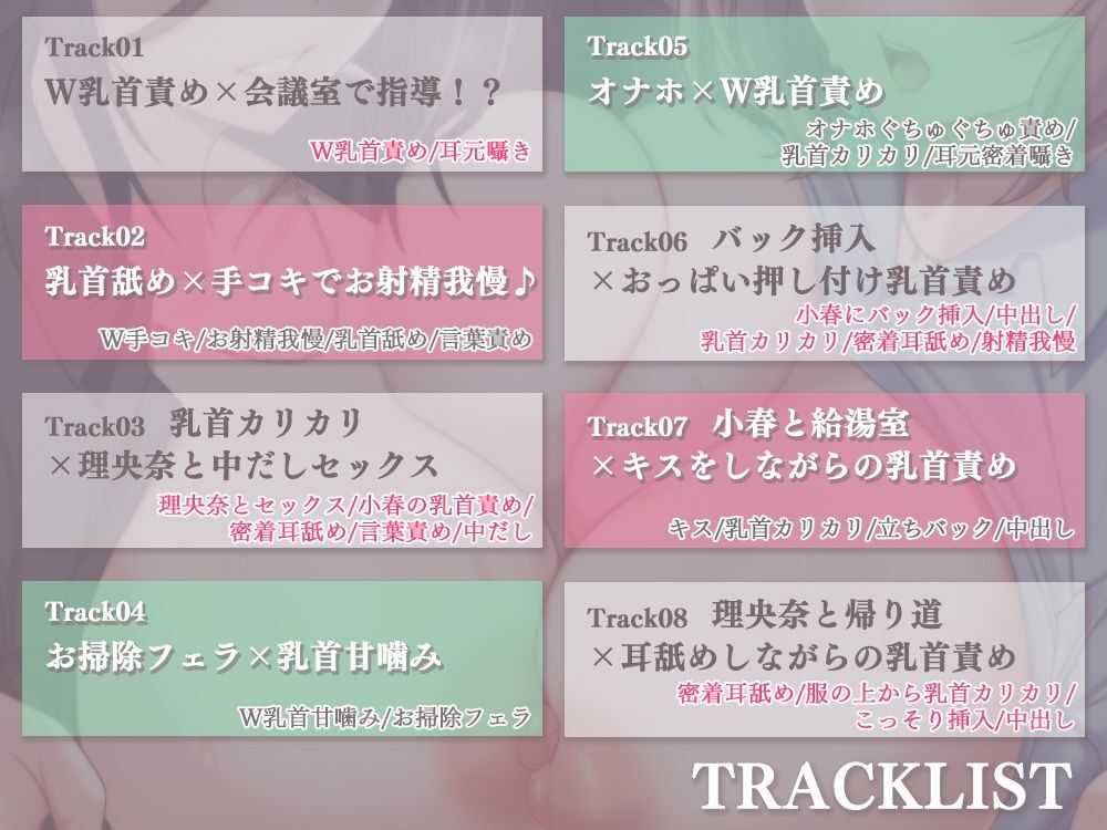 会社でチクハラ！？ず〜っと乳首責め♪〜アナタの事を全肯定な上司達に、敏感な乳首開発されちゃいます〜
