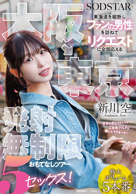 大阪→東京 東海道を縦断しファンの男性を訪ねてリクエストに全部応える発射無制限おもてなしツアー 5セックス！ 新川空