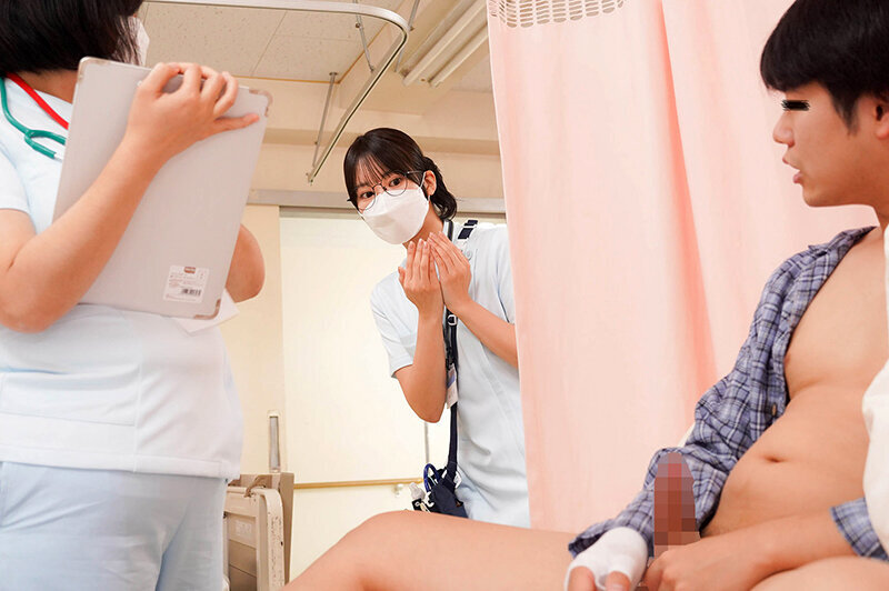 「私でよければお手伝いしましょうか？」地味巨乳看護師さんが僕のオナニーのお手伝い？！怪我でセンズリが上手くできない僕を見るに見かねて優しく乳首舐め手コキで射精させてくれたVOL.2